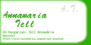 annamaria tell business card