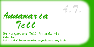 annamaria tell business card